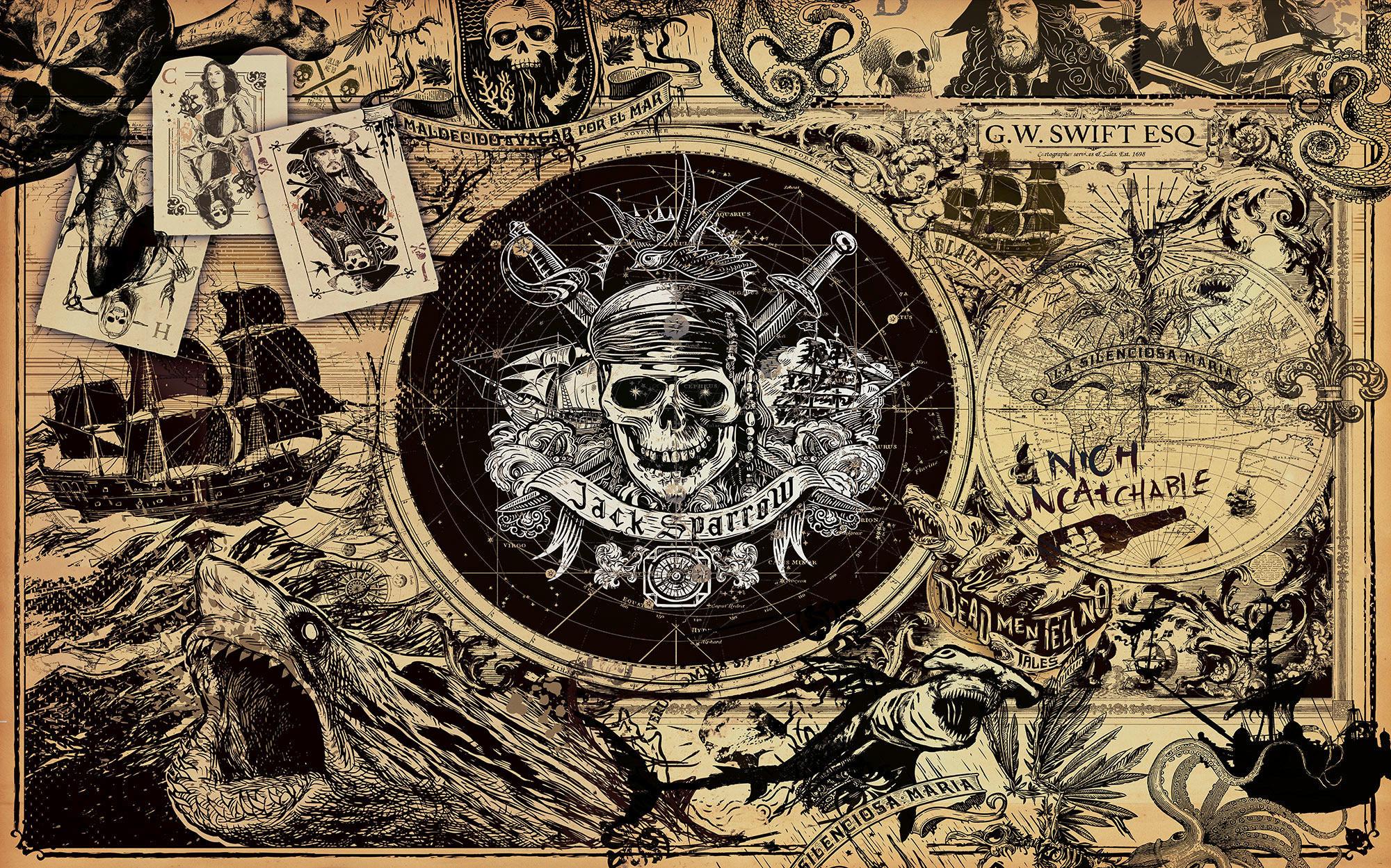 Vliestapete Pirates Of The Caribbean 5 - Multicolor, Basics (400/250cm) - Komar