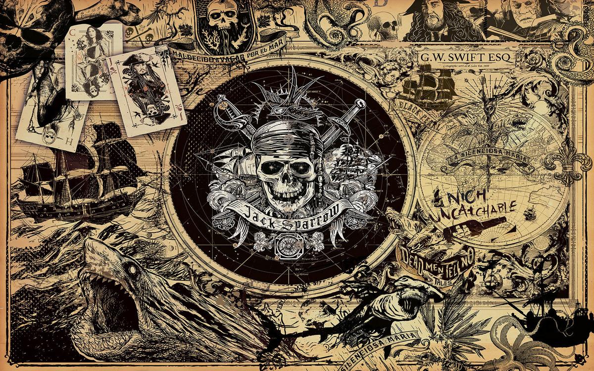 Vliestapete Pirates Of The Caribbean 5 - Multicolor, Basics (400/250cm) - Komar