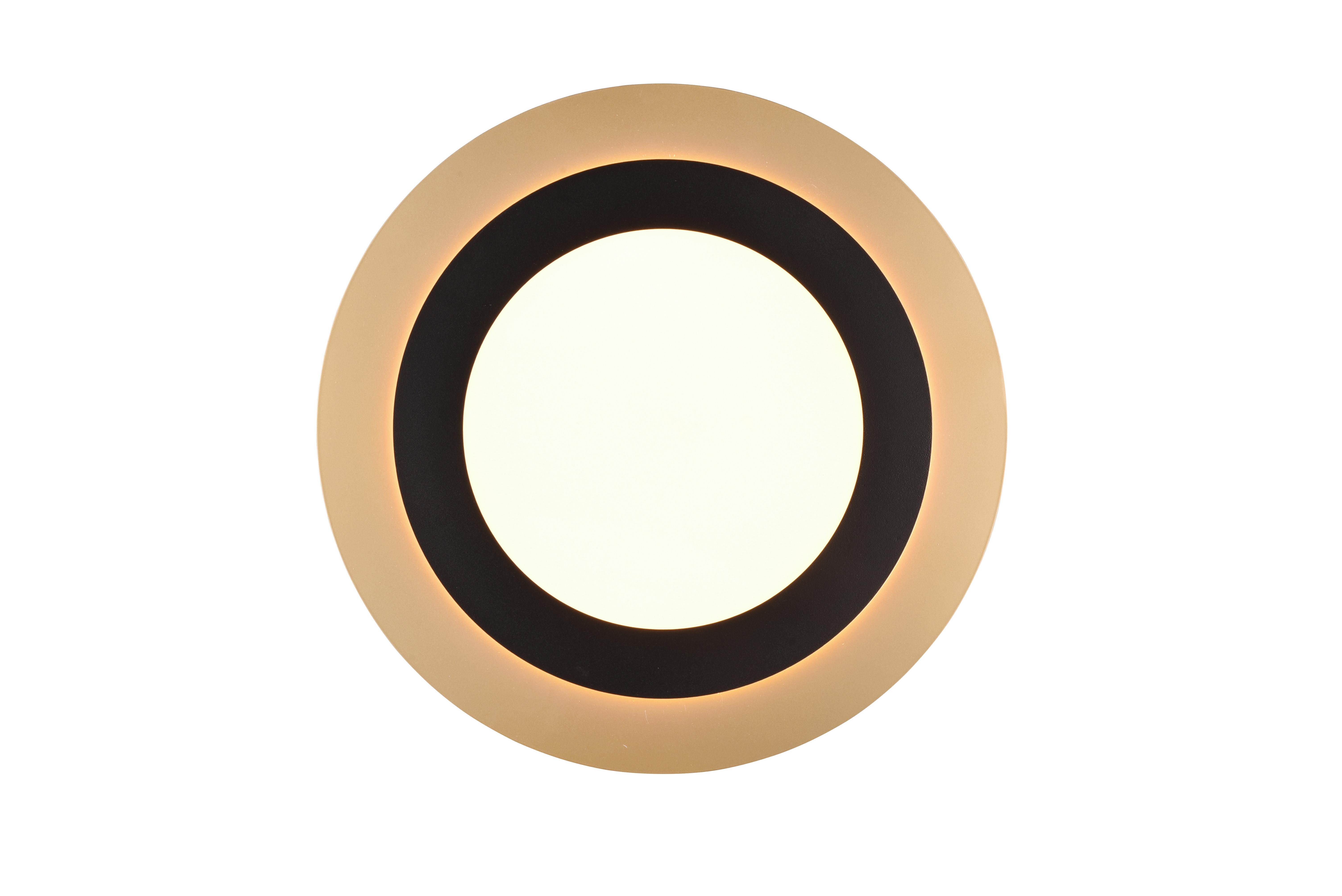 LED-DECKENLEUCHTE 641519280 MORGAN - Goldfarben/Schwarz, Basics, Metall (45/45/4,2cm) - Trio Leuchten