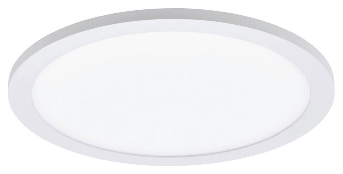 LED-Paneel Sarsina Ø 30 cm dimmbar - Weiß, MODERN, Kunststoff/Metall (30/5cm) - Eglo