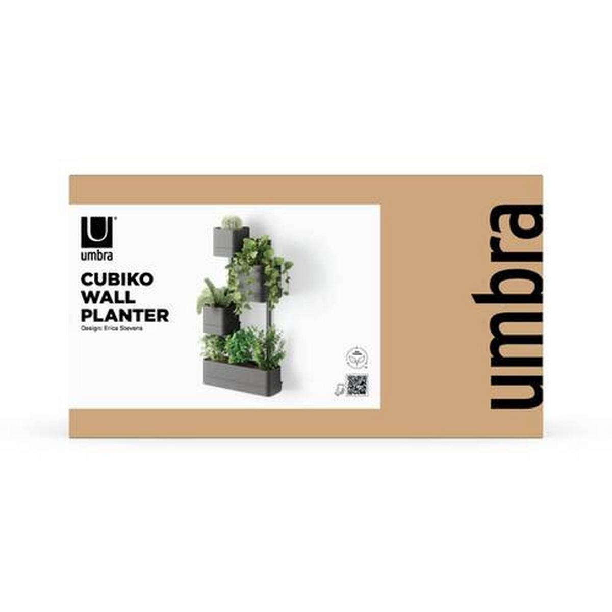 Pflanzentopf Schwarz B: 18 Cm - Schwarz, KONVENTIONELL, Kunststoff/Textil (36/18/72cm) - Umbra