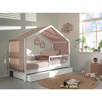 HAUSBETT Forrest Weiß 90x200cm - Weiß/Naturfarben, MODERN, Holz (90/200cm) - Vipack