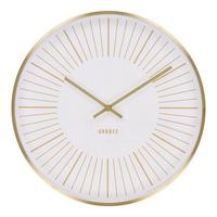 Wanduhr Takamaka Gold, B/H/T: 40x40x4cm - Goldfarben, Basics, Metall (40/40/4cm)