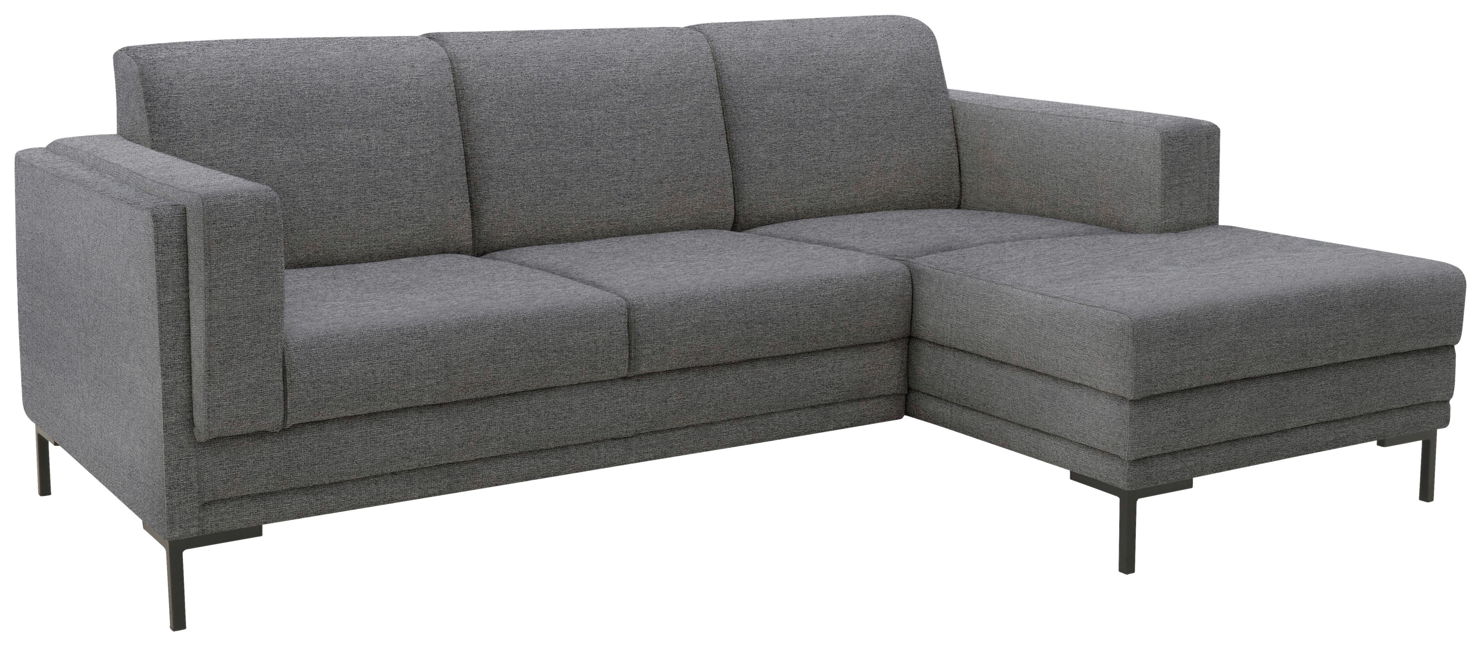 Ecksofa Looks Vii - Schwarz/Grau, Design, Textil (214/146cm) - LOOKS by W.Joop