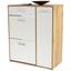 Schuhschrank Ybbs - Eichefarben/Weiß, MODERN, Holzwerkstoff (90/100/33,3cm)