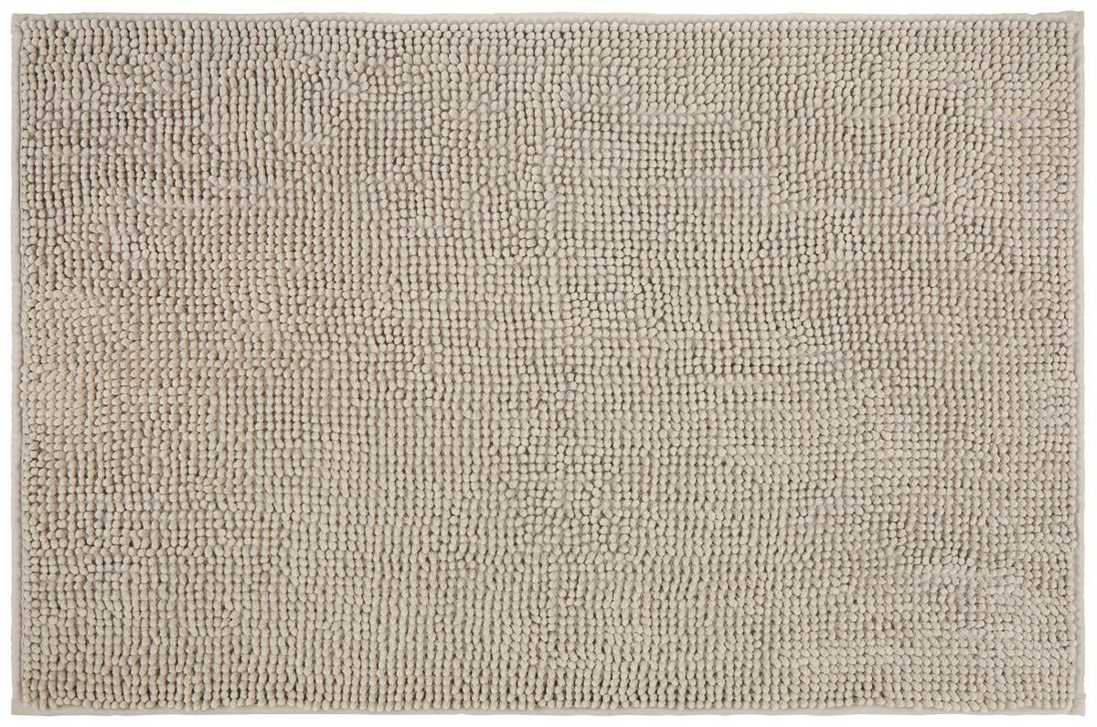 Předložka do koupelny Nelly, 60/90cm, šedohnědá - šedohnědá, textil (60/90cm) - Modern Living