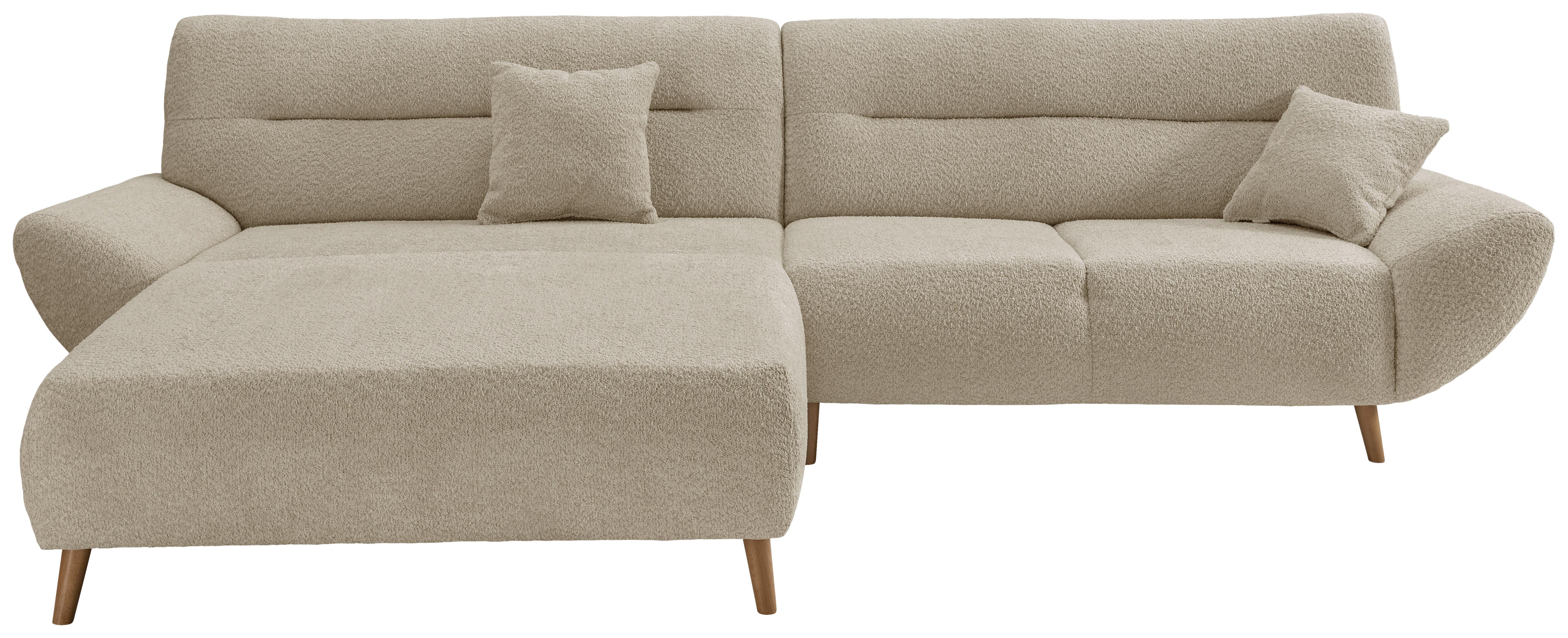 Ecksofa Drago, Beige S: 166x290 cm - Wildeiche/Beige, KONVENTIONELL, Textil (166/290cm) - MID.YOU