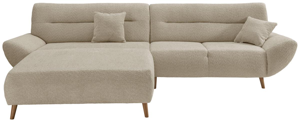 Ecksofa Drago, Beige S: 166x290 cm - Wildeiche/Beige, KONVENTIONELL, Textil (166/290cm) - MID.YOU
