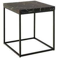 Beistelltisch Barossa Schwarz - Schwarz, Design, Holzwerkstoff/Metall (40/40/45cm) - Livetastic