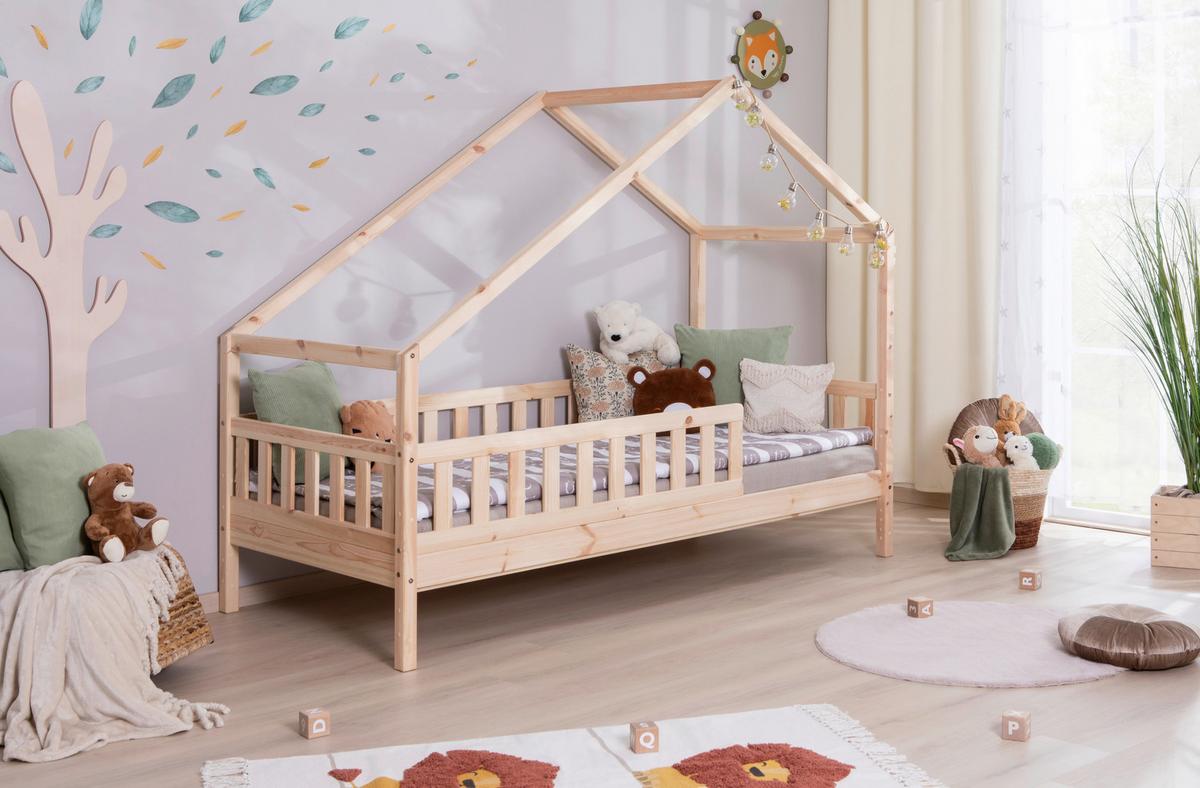 Hausbett Lou Naturfarben B: 90 Cm - Naturfarben, MODERN, Holz (90/200cm) - MID.YOU