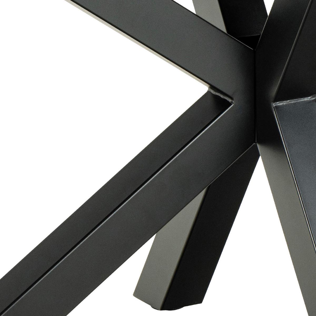 Jedálenský stôl HEAVEN keramika 100x200cm - čierna/sivá, Design, kov/keramika (200/100/75,5cm) - MID.YOU