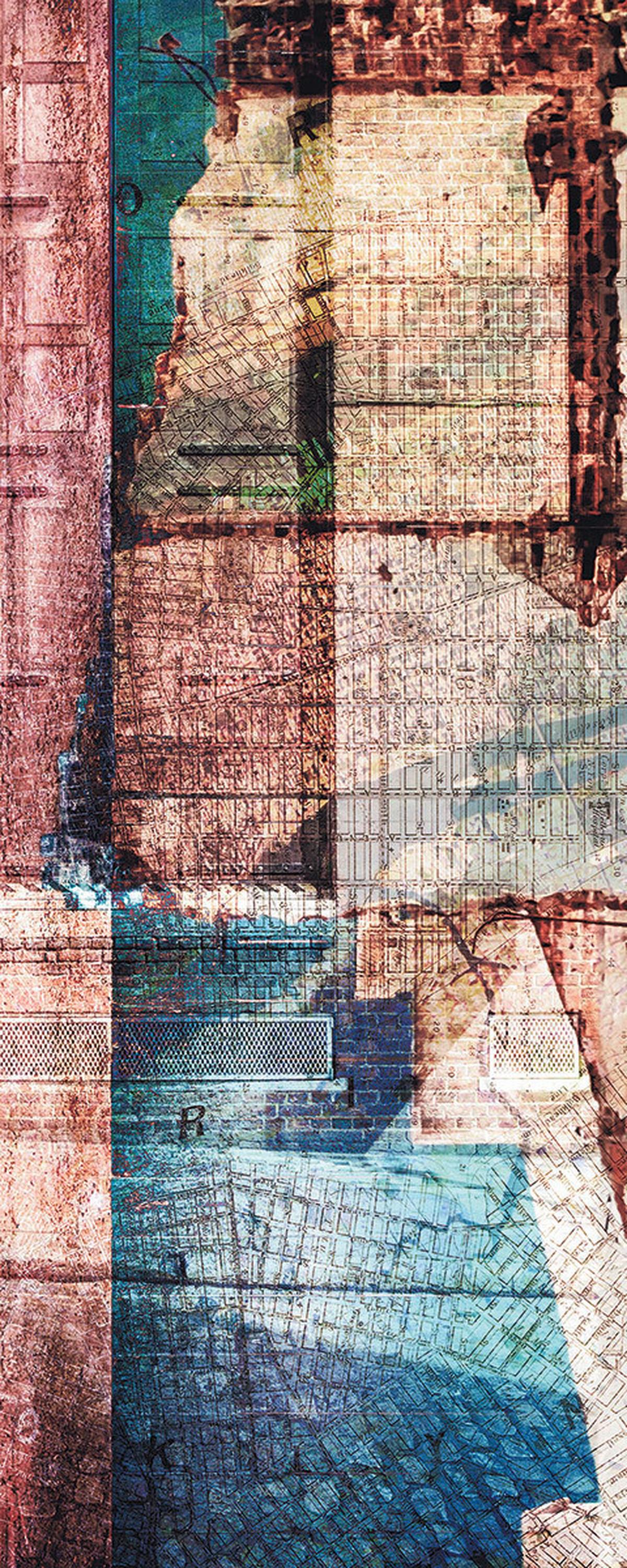 Vliestapete 6001a-Vd1 Urban Art Panel - Design (100/250cm)