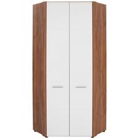 Sarok Ruhásszekrény Avensis New - tölgyfa színű/fehér, Konventionell, faalapú anyag (86,5/205,7/86,5cm) - Luca Bessoni