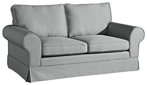 2-Sitzer-Sofa Hillary Mit Armlehnen Grau Leinenoptik - Grau, LIFESTYLE, Textil (172/85/89cm) - Max Winzer