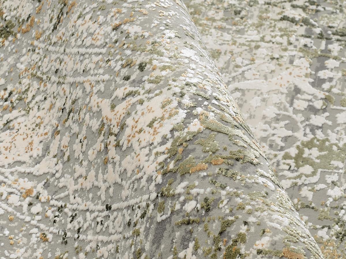 Webteppich Avignon Grau/Grün 200x200 cm - Grau/Grün, Design, Textil (200cm) - Dieter Knoll