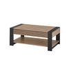 Couchtisch + Lade Felipe Eiche Artisan Dekor - Schwarz/Eiche Artisan, Design, Holzwerkstoff (108/42/60cm) - Livetastic
