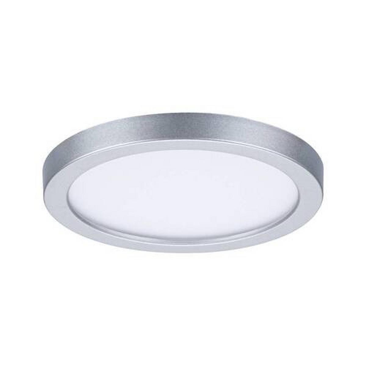 LED-Paneel Ø 11,8 cm Rund - Chromfarben, Design, Kunststoff (11,8/1,2cm) - Paulmann