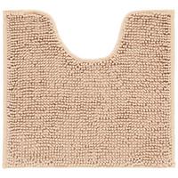 Wc-vorleger Mit Ausschnitt Anke Beige 45x50 Cm Waschbar - Beige, MODERN, Textil (45/50cm) - Luca Bessoni