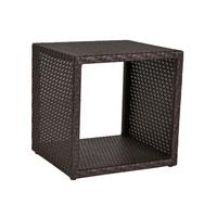 Würfelregal Livingston B: 46,5 cm Braun - Schwarz/Braun, Basics, Kunststoff/Metall (46,5/47,5/46,5cm)