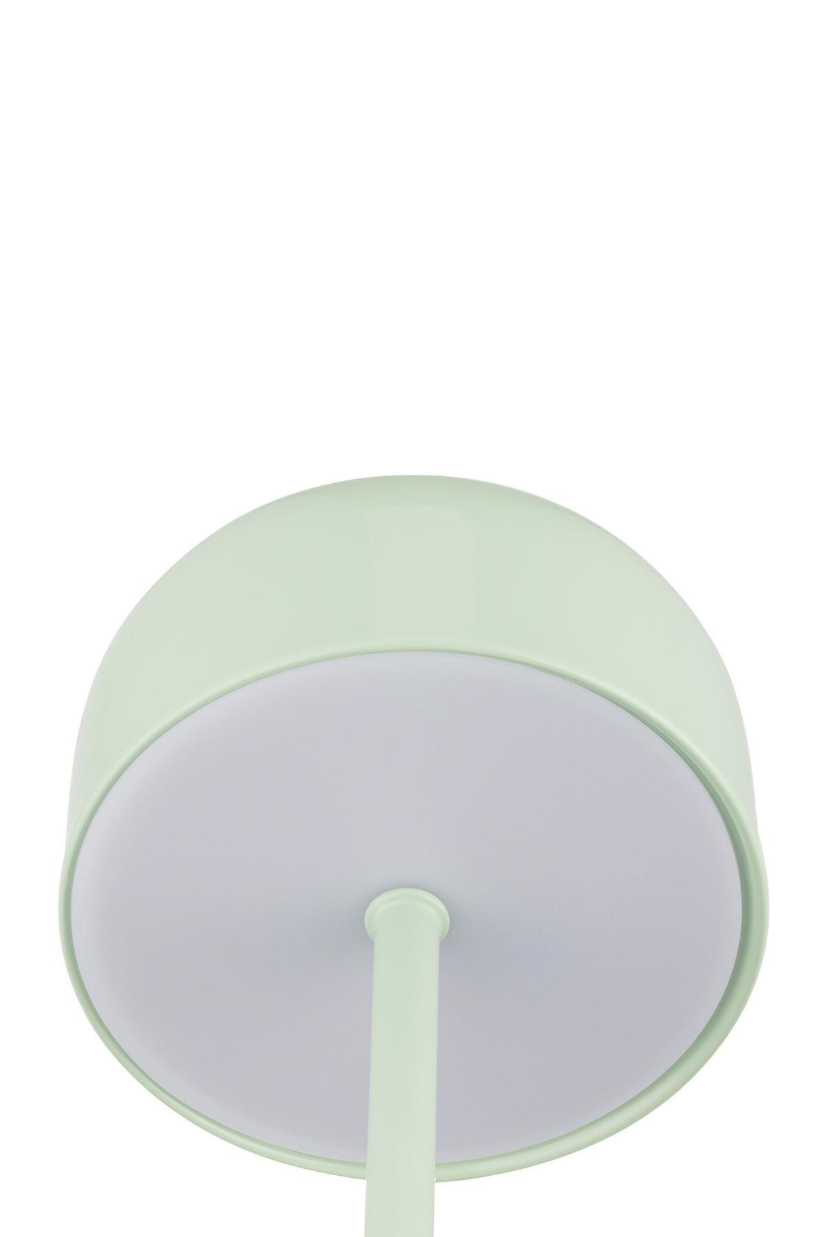 STOLNÍ LAMPA NA BATERIE SOFTI - šedá/světle zelená, Moderní, kov/plast (10/22,5/12,5cm) - Mömax