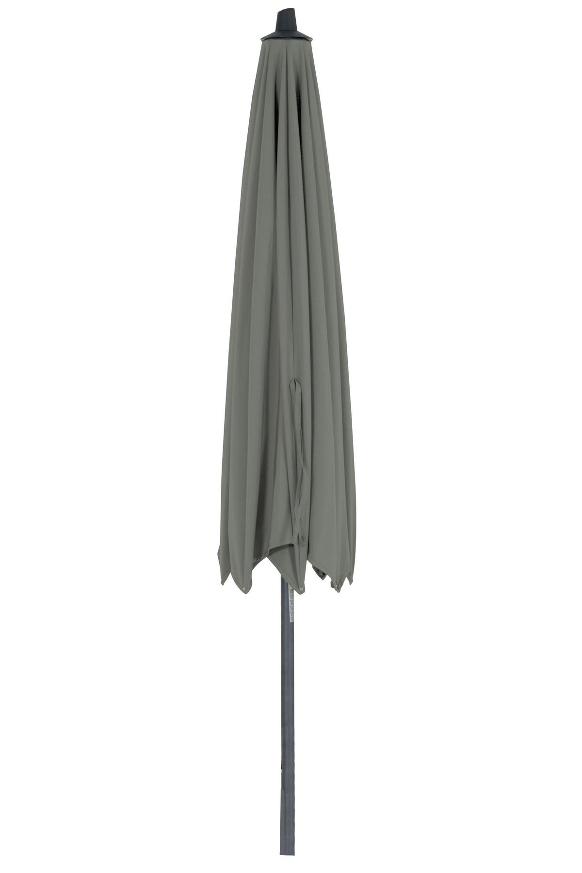 Sonnenschirm Ø 300 H: 238 cm Anthrazit/Olivgrün - Anthrazit/Olivgrün, KONVENTIONELL, Textil/Metall (300/300cm) - Siena Garden