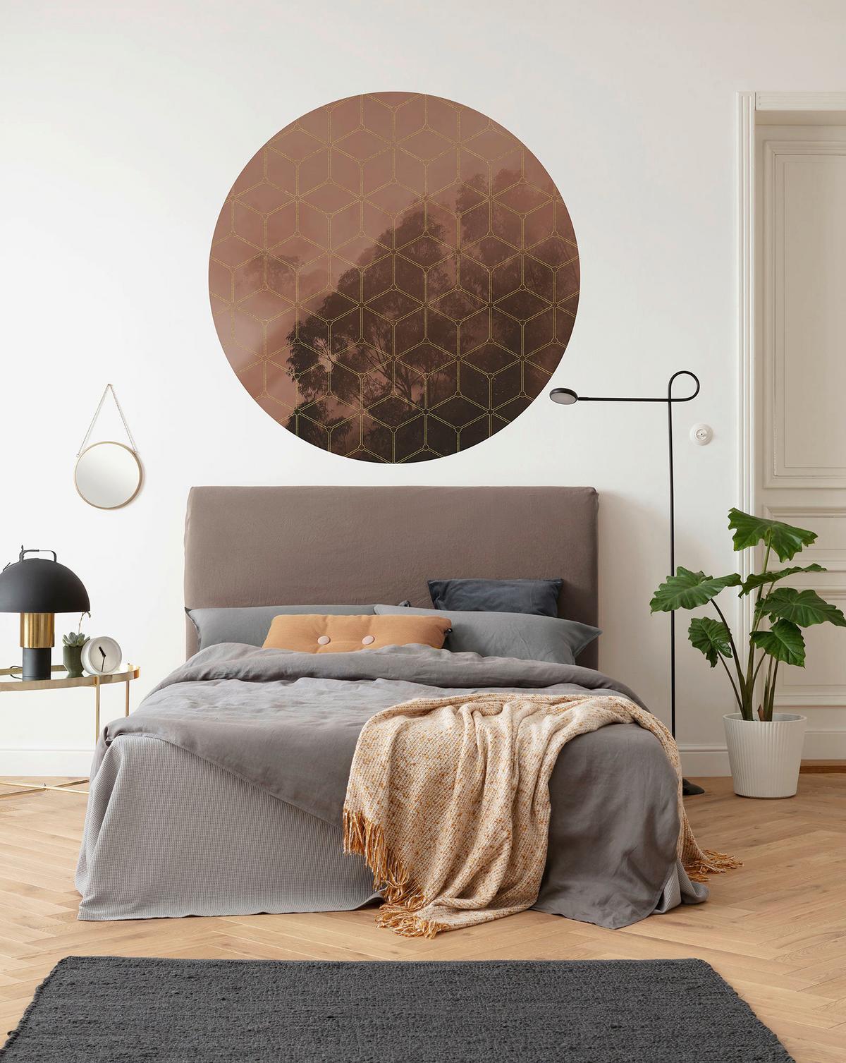 Fototapete D1-084 New Morning - Rot/Braun, Trend (125cm)