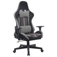 Gaming Stuhl Carlos Rückenkissen Schwarz - Rot/Schwarz, MODERN, Kunststoff/Textil (63/114/62cm)