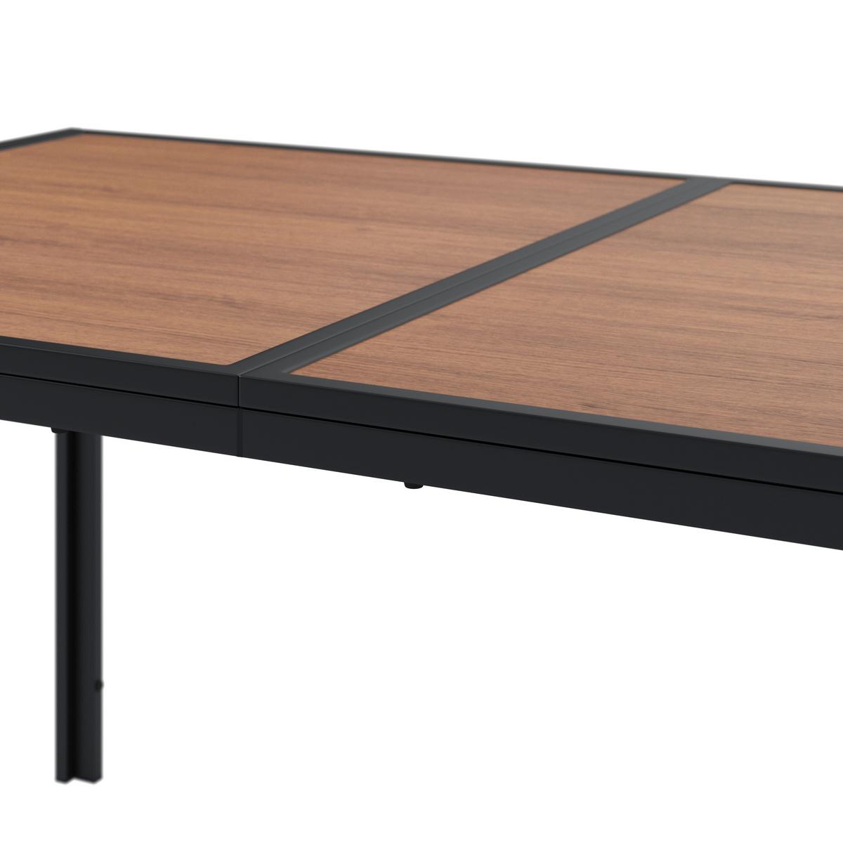 Gartenmöbel Set 7-Tlg. Genua aus Metall/Kunststoff/Textil - Dunkelgrau/Naturfarben, MODERN, Kunststoff/Textil (53/160/82/75/59,5/90cm) - Beldano