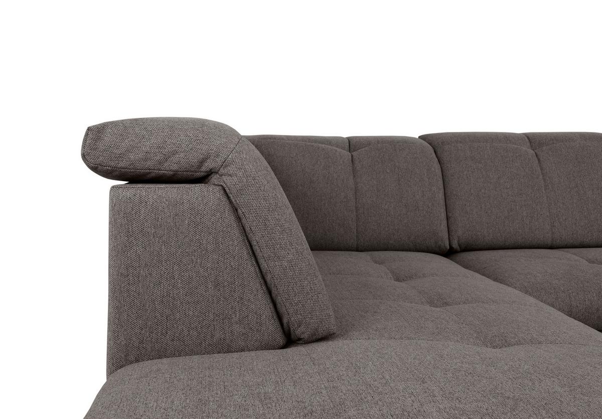 Wohnlandschaft Ramzes Grau U: 215x328x173 cm - Grau, Design, Textil (215/328/173cm) - MID.YOU