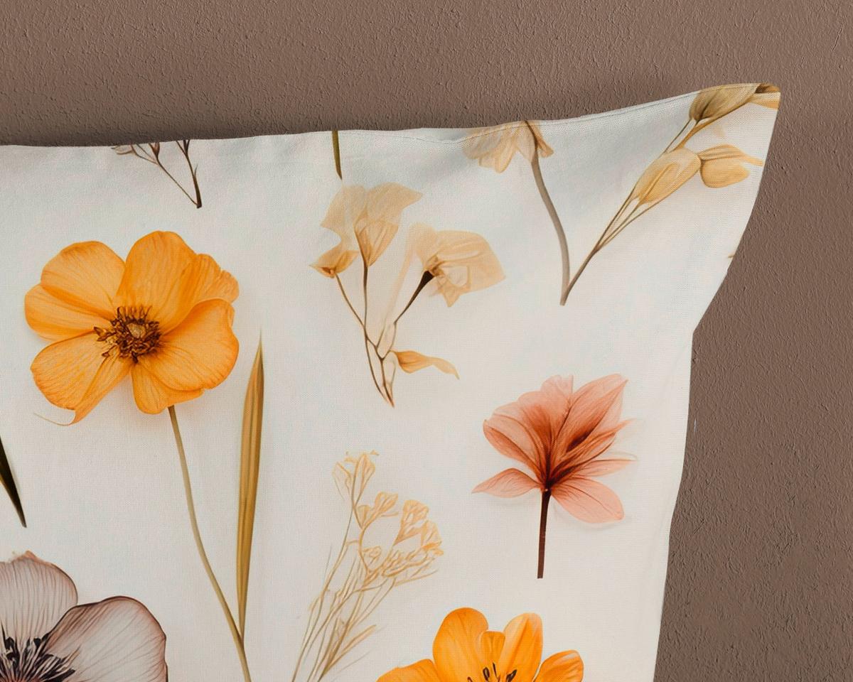 WENDEBETTWÄSCHE LARA - Sandfarben/Ecru, Design, Textil (140/200cm)