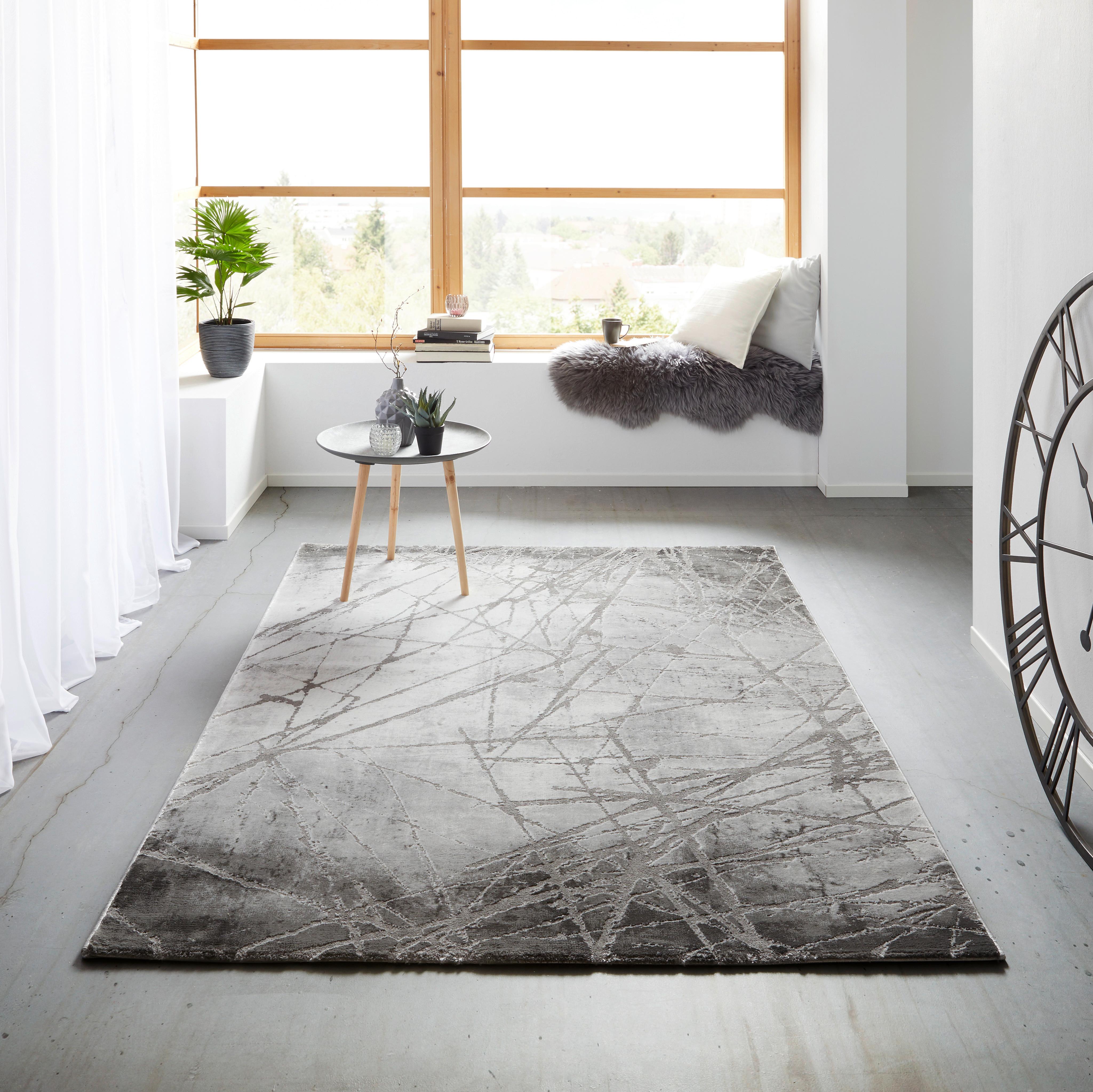 Tkaný Koberec Manchester 1, 80/150cm, Šedá - šedá, Moderní, textil (80/150cm) - Modern Living