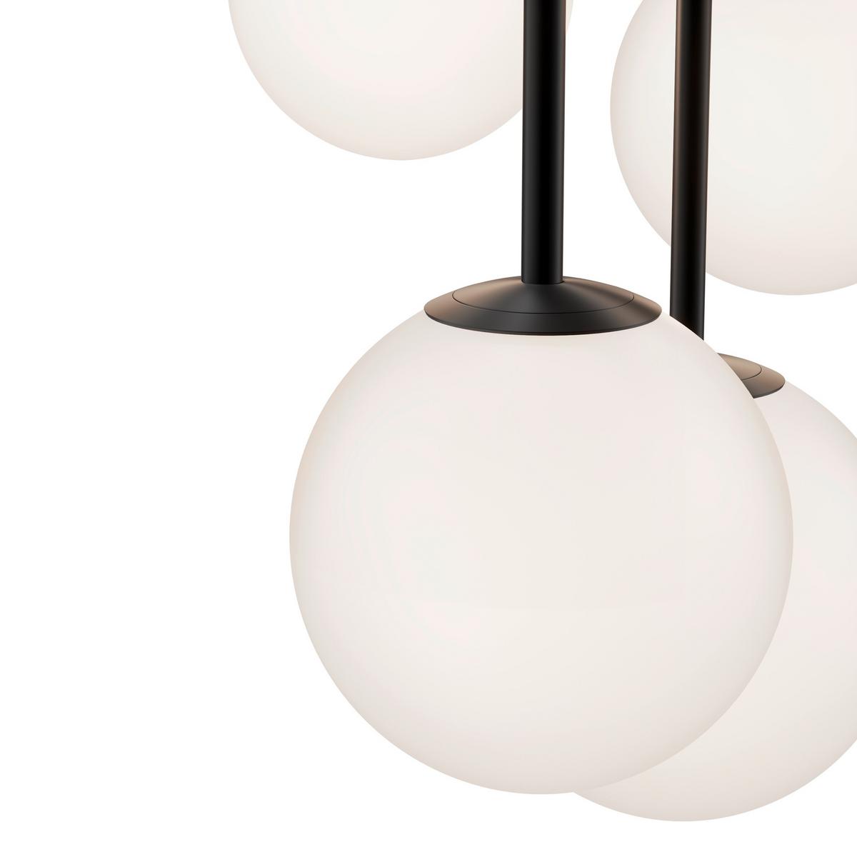 Pendelleuchte Basic Form - Schwarz/Weiß, Trend, Glas/Metall (45/180/45cm) - MAYTONI