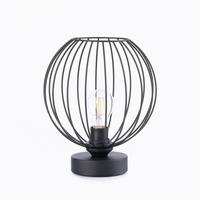Asztali Lámpa 4099/l Fiore - fekete/cappuccino, Basics, műanyag/fém (25/25/35cm)