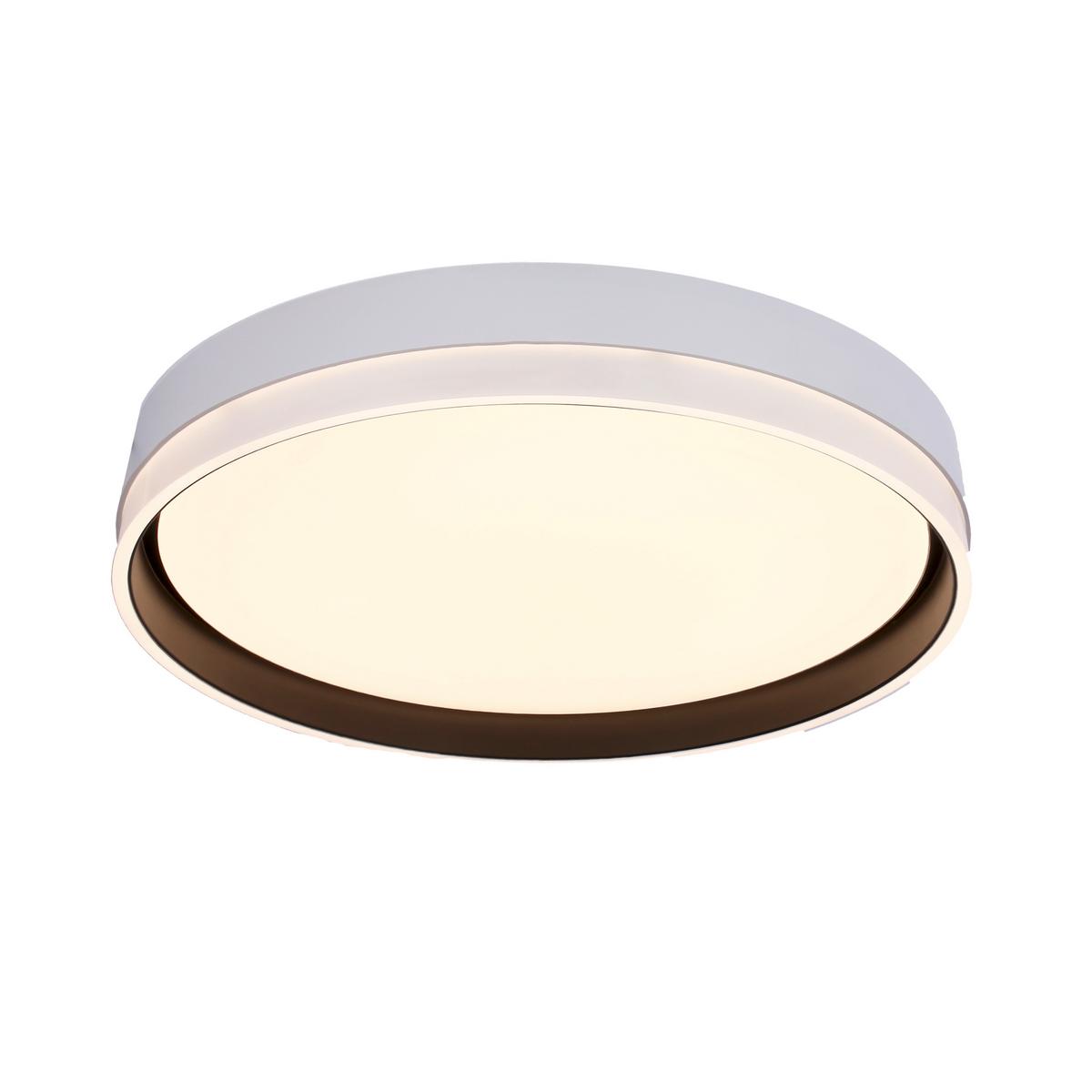 LED-Deckenleuchte 13-11305 Florida - Schwarz/Weiß, KONVENTIONELL, Kunststoff/Metall (40/40/7.5cm)
