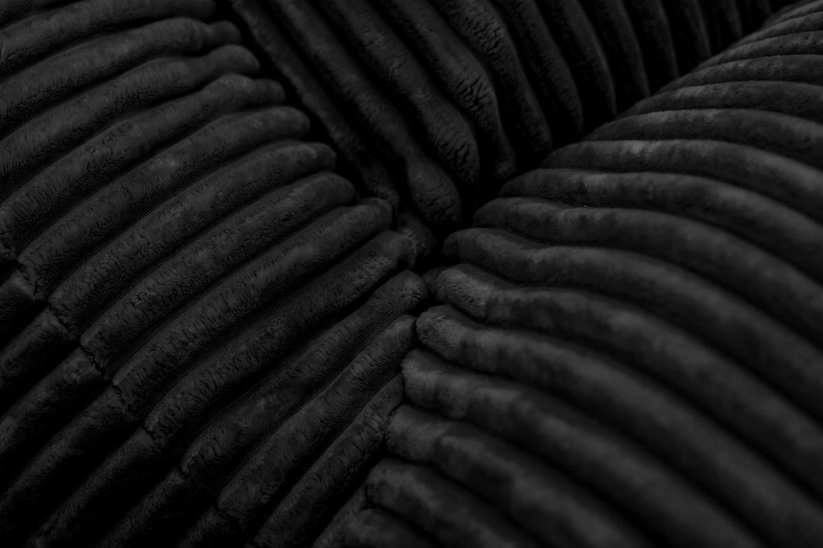 Sitzsack Nubo Cord schwarz, Indoor, B: 104cm - Schwarz, Basics, Textil (104/75/95cm)