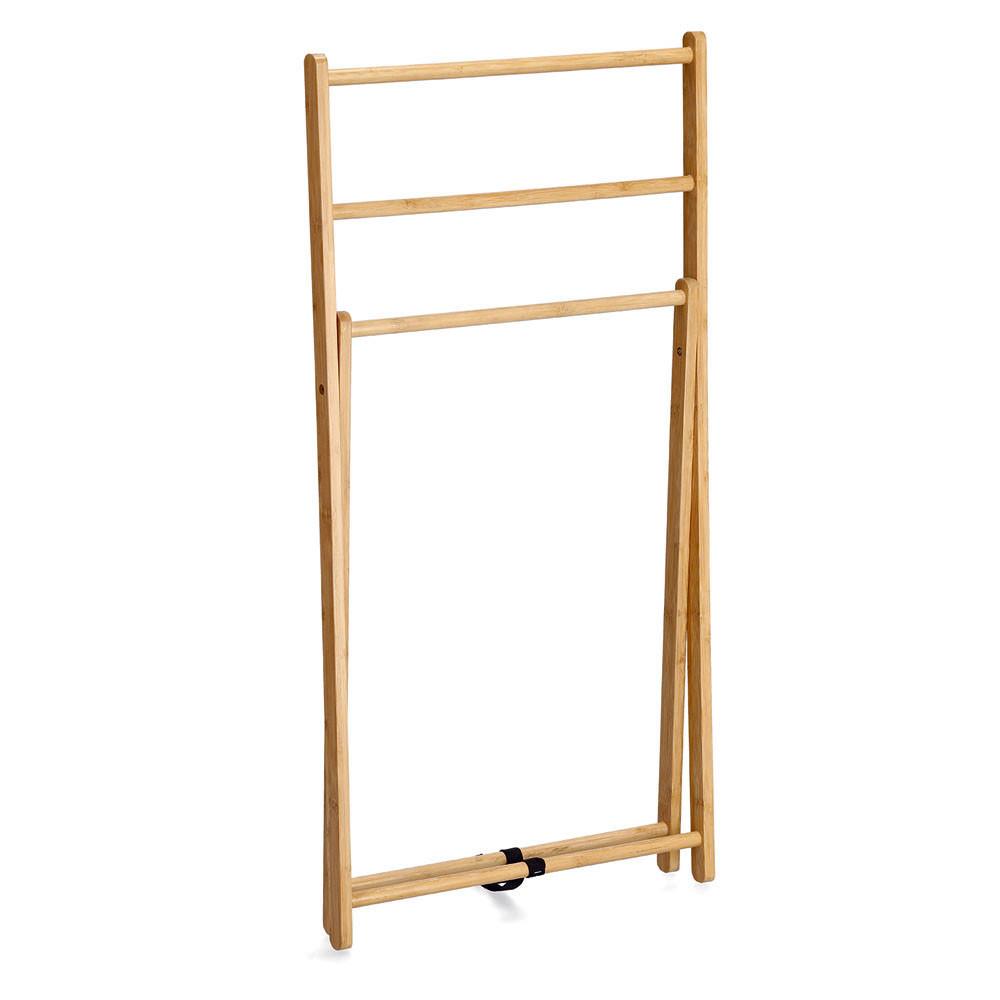 Handtuchständer Naturfarben B: 50 cm - Naturfarben, Basics, Holz (50/42/95cm) - Zeller Present