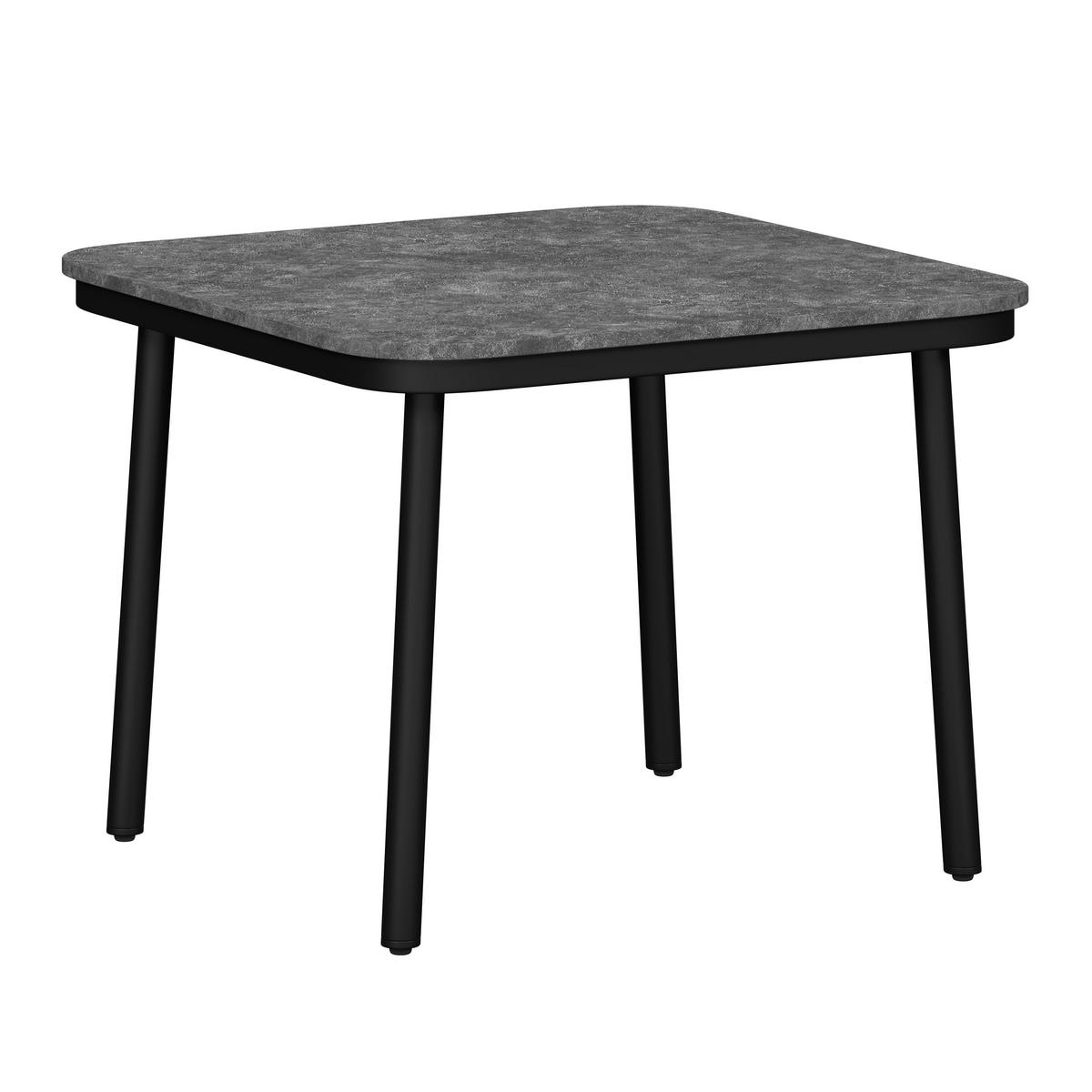 JEDÁLENSKÁ TERASOVÁ SÚPRAVA LISSA - čierna/farba hrušky, Modern, kov/textil - Bessagi Garden