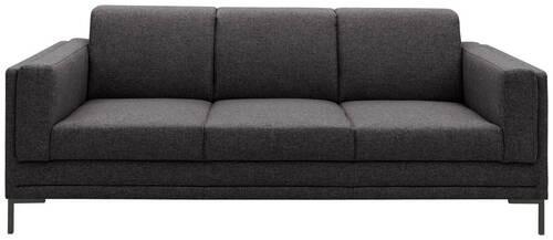 3-sitzer-sofa Looks Vii - Anthrazit/Silberfarben, Design, Textil (210/82/90cm) - LOOKS by W.Joop