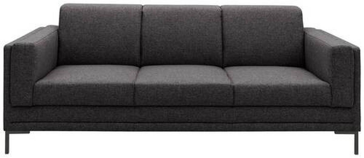 3-sitzer-sofa Looks Vii - Anthrazit/Silberfarben, Design, Textil (210/82/90cm) - LOOKS by W.Joop