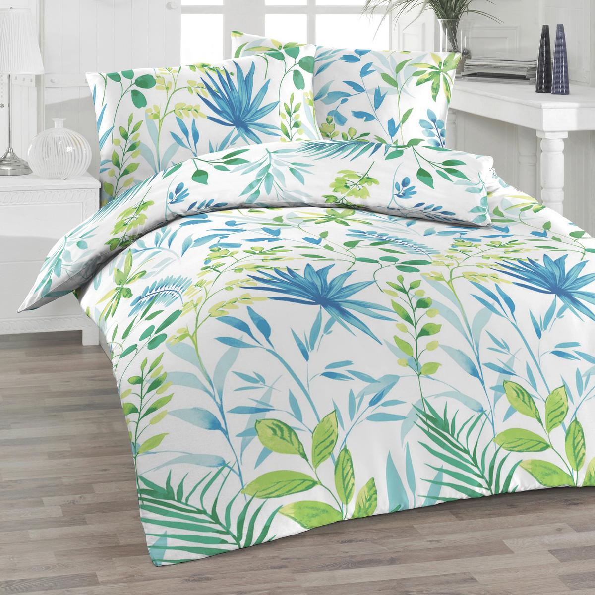 POSTEĽNÁ BIELIZEŇ SER.005.FOLIO BLAU - viacfarebná/modrá, Trend, textil (140/200cm) - Florella