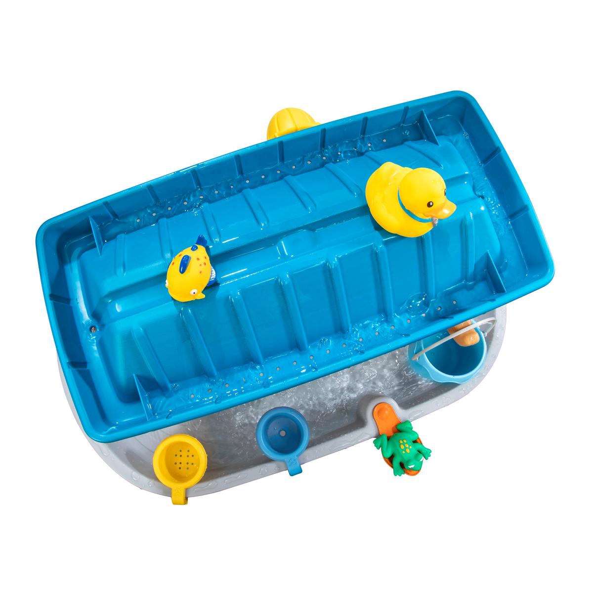 Sand- Und Wassertisch Rain Shower Splash - Blau/Braun, Design, Kunststoff (86,4/66,7/90,2cm) - Ambia Garden