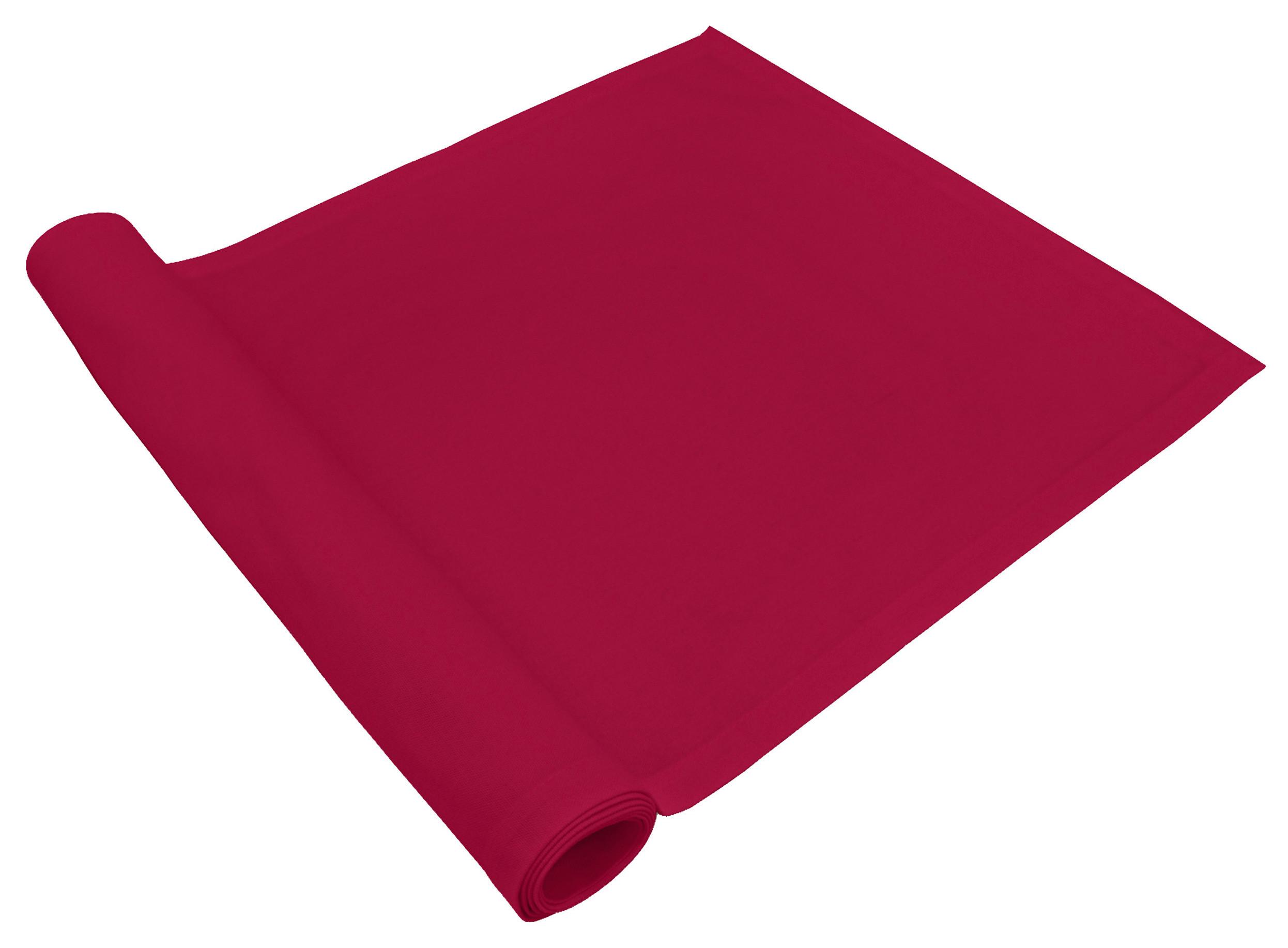 Tischläufer Alessa Rot 40x150 cm Baumwolle Waschbar - Rot, MODERN, Textil (40/150cm) - Luca Bessoni