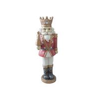 Weihnachtsfigur Nils - Rot/Goldfarben, KONVENTIONELL, Kunststoff (22,5/17,5/64,5cm) - Luca Bessoni