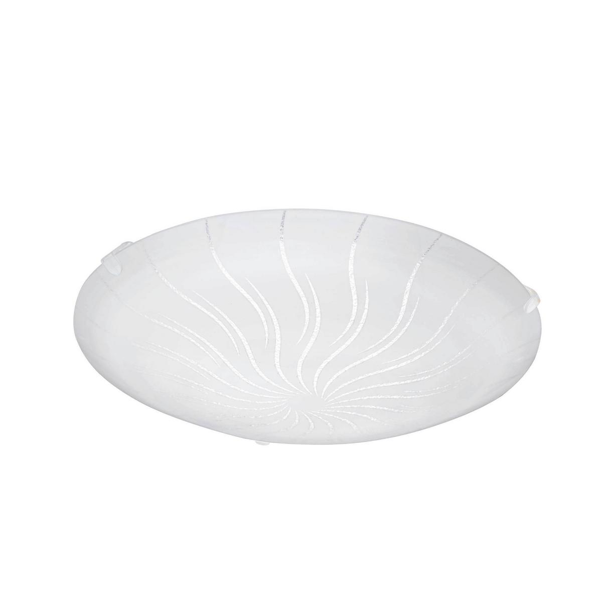 Deckenleuchte 96089_margitta 1 - Weiß, KONVENTIONELL, Glas (25/7cm) - Eglo