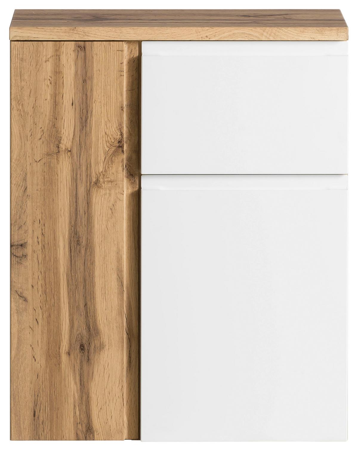 Hängeschrank Varese BxH: 65 79cm Weiß/Wotaneiche Dekor - Eiche Wotan/Weiß, MODERN, Holzwerkstoff (65/79/35cm) - Held
