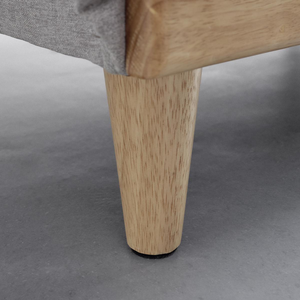 Rozkládací pohovka vhodná pro děti - Jola světlešedá - světle šedá/přírodní barvy, Moderní, dřevo/textil (131/64/73cm) - Bessagi Home