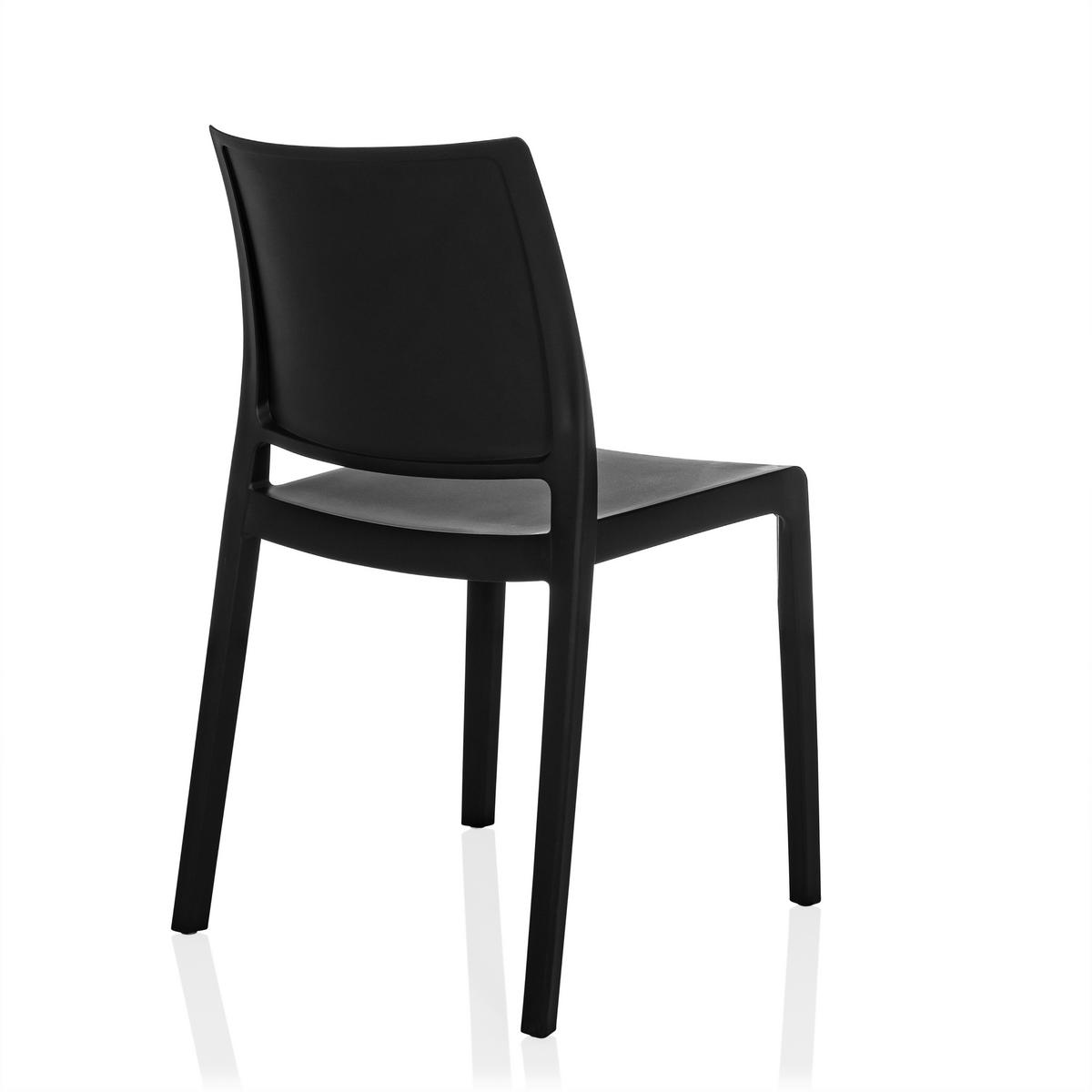 Stuhl T37 V Schwarz B: 47 cm - Schwarz, MODERN, Kunststoff (47/80/51cm) - MID.YOU