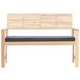 Loungegarnitur Bergen - Dunkelgrau/Akaziefarben, MODERN, Holz/Textil (73cm) - Beldano