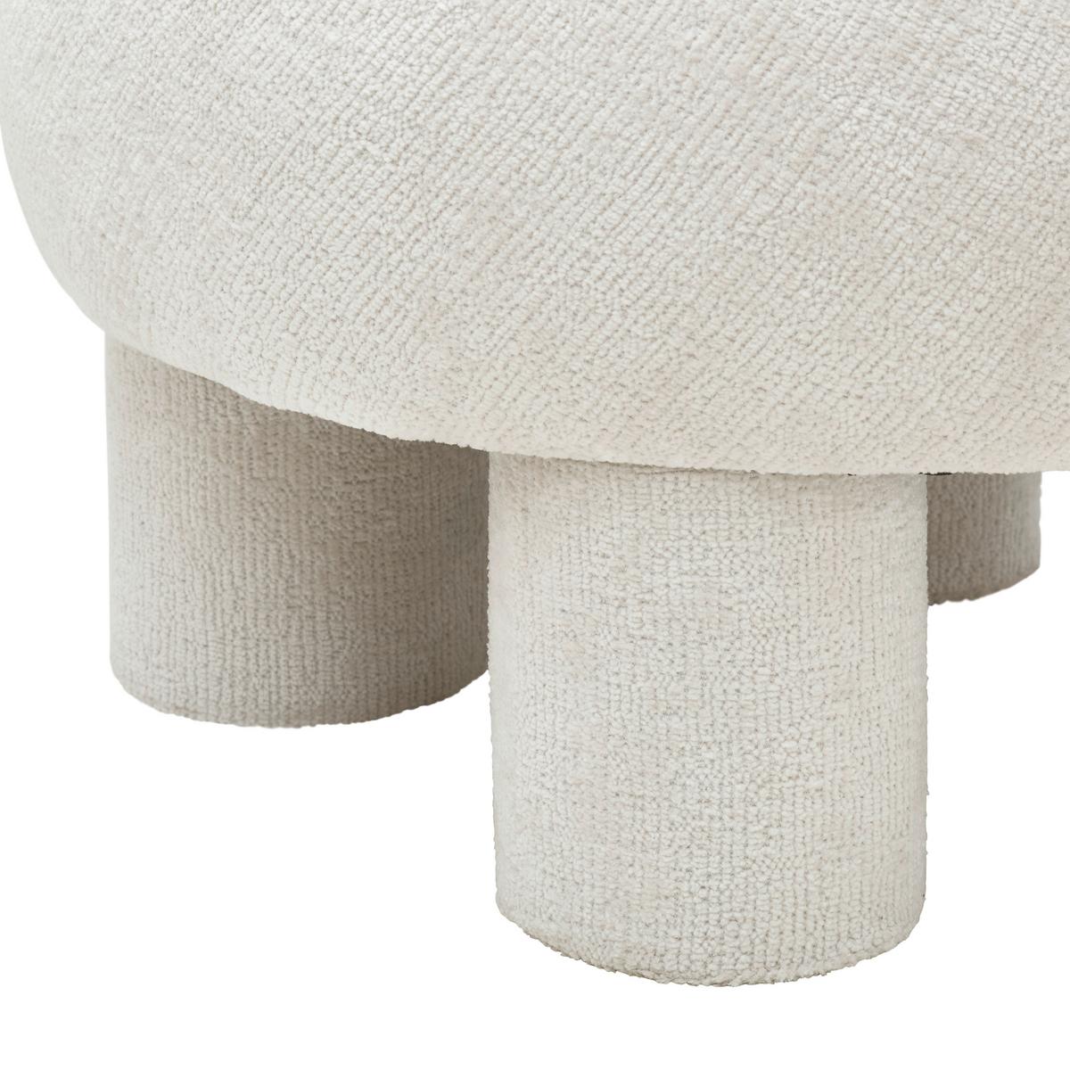 Taburetka TRENT béžová ženilka, max. 120 kg - béžová, Lifestyle, kompozitné drevo/textil (51/32cm) - Mömax
