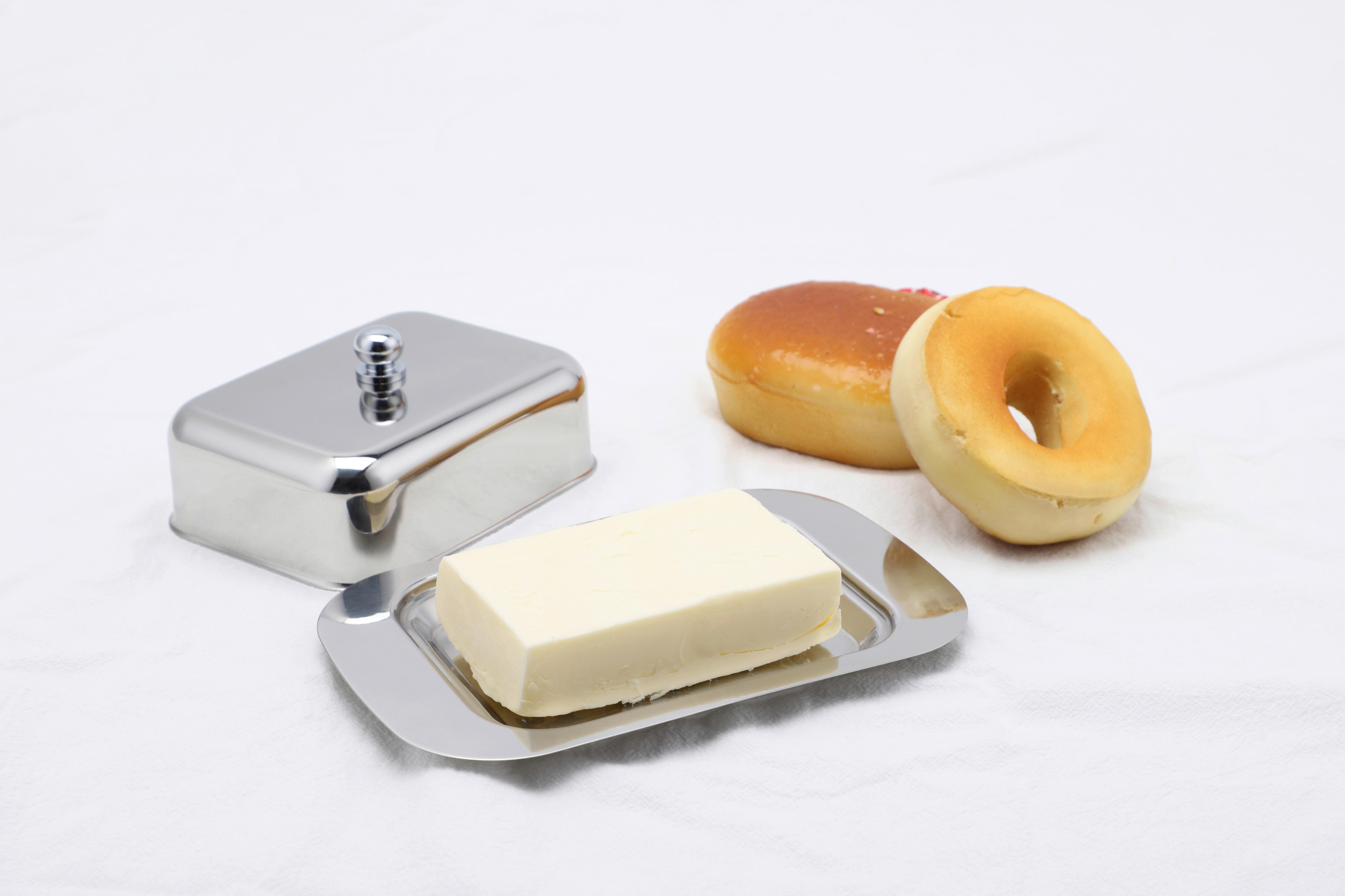 Butterdose Echtwerk Butterdose - Silberfarben, Design, Metall (18,5/12,2/7cm) - Echtwerk